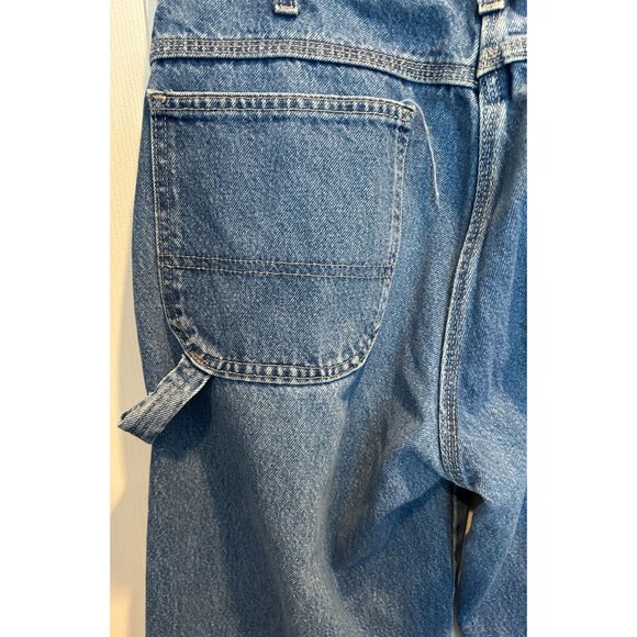 Vintage 90s Dickies Relaxed Fit Carpenter Denim Jeans 34 X 32 Cotton Straight - Picture 4 of 7